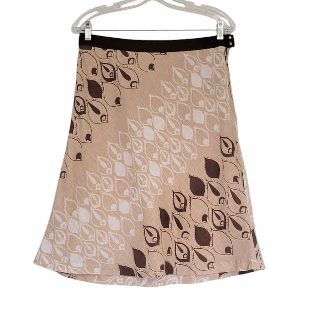 Vintage Old Navy Y2K 2005 Linen Blend Skirt Size 6